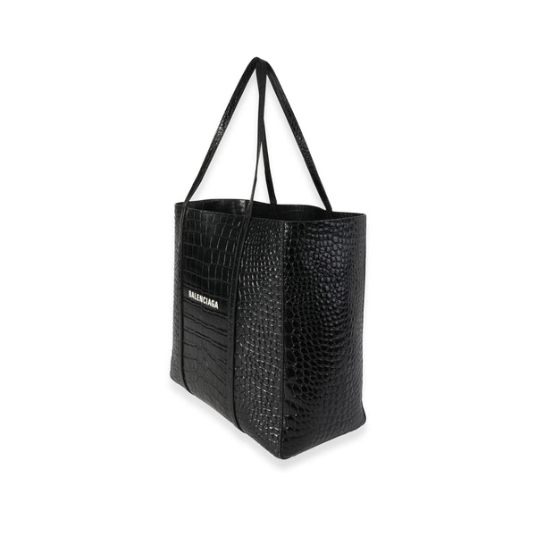 Balenciaga Crocodile-Embossed Leather Small Everyday Tote | Premium Leather Tote