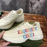 Gucci tonal black luxury sneakers view 7 bold athletic profile