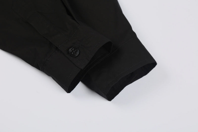 Close-up detail shot of Louis Vuitton luxury clothing with monogram-inspired silhouette