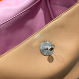 Side view of chic structured handbag