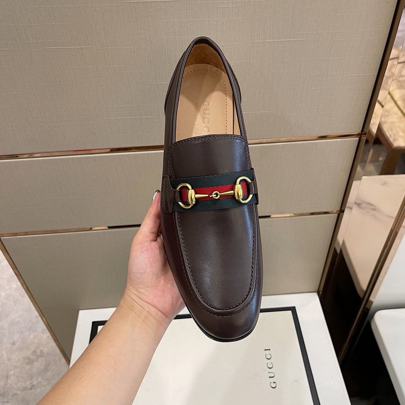 Gucci two-tone luxury sneakers view 7 signature lace-up style