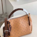 Handle and strap detail of sleek classic women's handbag – women's premium purse