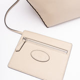 Close-up of Fendi totes hardware and fine stitching