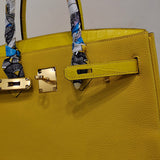 Side view of everyday-ready structured handbag