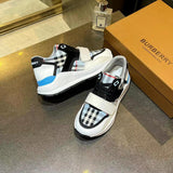 Burberry Grey Slip-On Sneakers - Sole Detail View