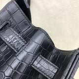 Poised bag shown from front angle