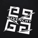 Front view of Givenchy luxury clothing with monogram-inspired silhouette