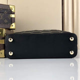 Back view of classic everyday-luxe women's handbag – women's statement bag