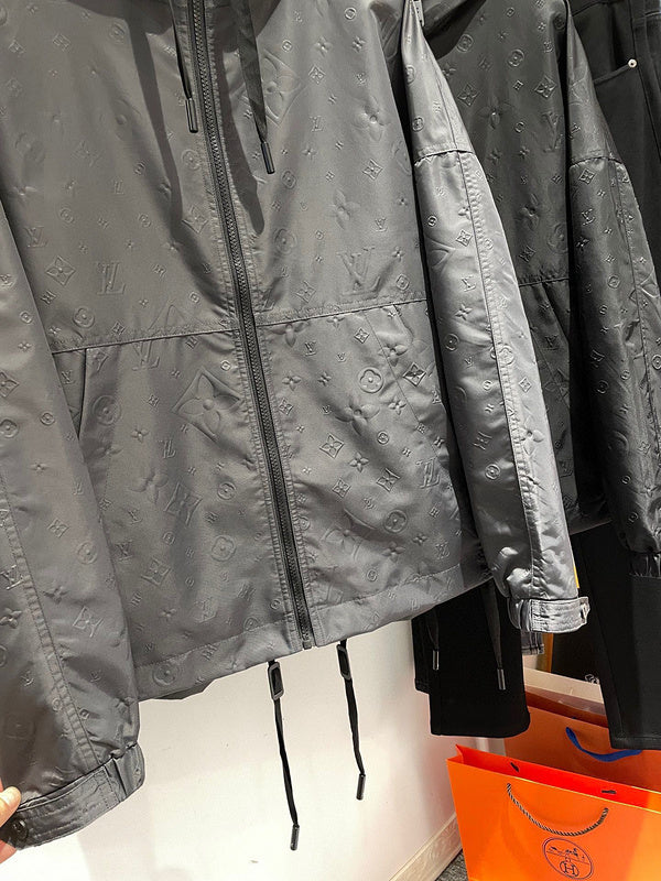 Front view of Louis Vuitton luxury clothing with relaxed-fit cut