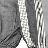 Close-up detail shot of Louis Vuitton luxury clothing with relaxed-fit cut