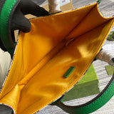 Close-up detail of refined signature women's handbag – women's designer-style accessory