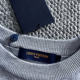 Back view of Louis Vuitton luxury clothing with logo-detail design