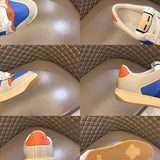 Side profile of Gucci classic monochrome sneakers everyday casual design