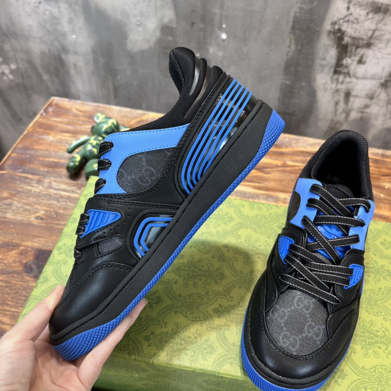 Gucci classic monochrome luxury sneakers view 6 retro runner design