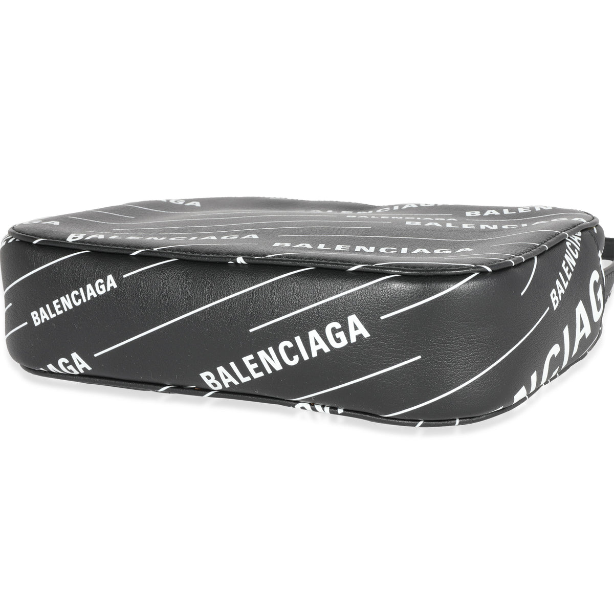 Balenciaga Black & White Logo Everyday Camera Bag | Designer Luxury Handbag