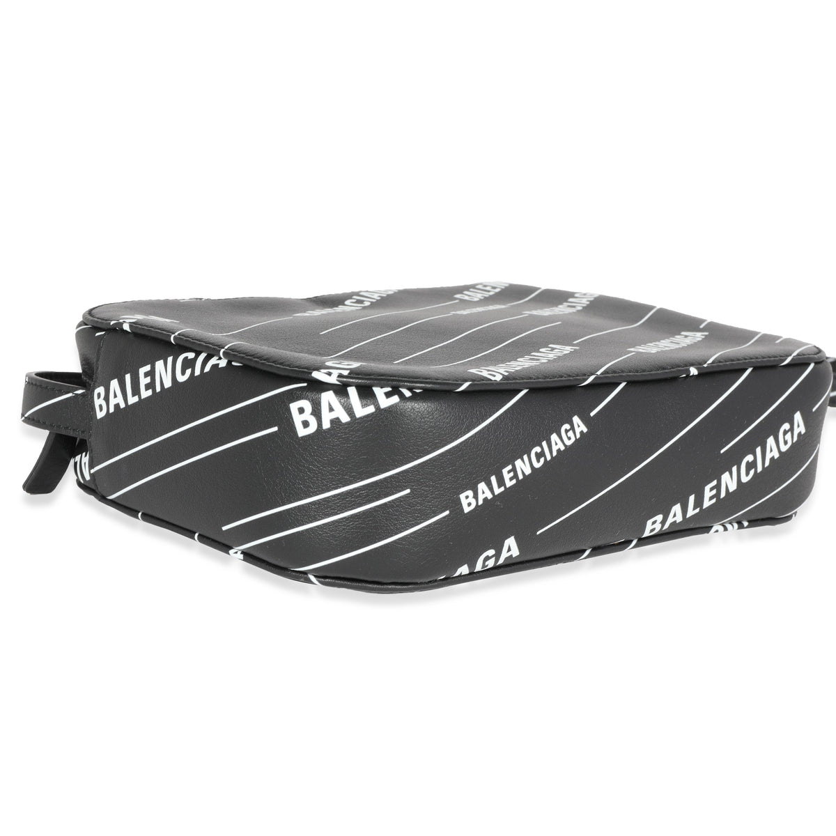 Balenciaga Black & White Logo Everyday Camera Bag | Designer Luxury Handbag