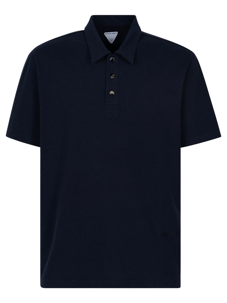 Bottega Veneta Polo Shirts? Bottega Veneta Men Chine Cotton Piqué Polo Premium Everyday Polo Shirt