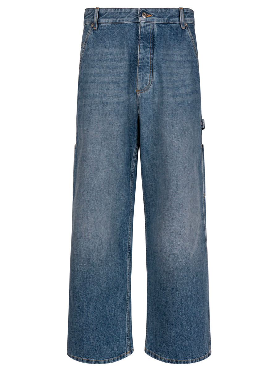 Bottega Veneta Jeans? Bottega Veneta Men Vintage Indigo Cargo Jeans Premium Designer Denim Jeans