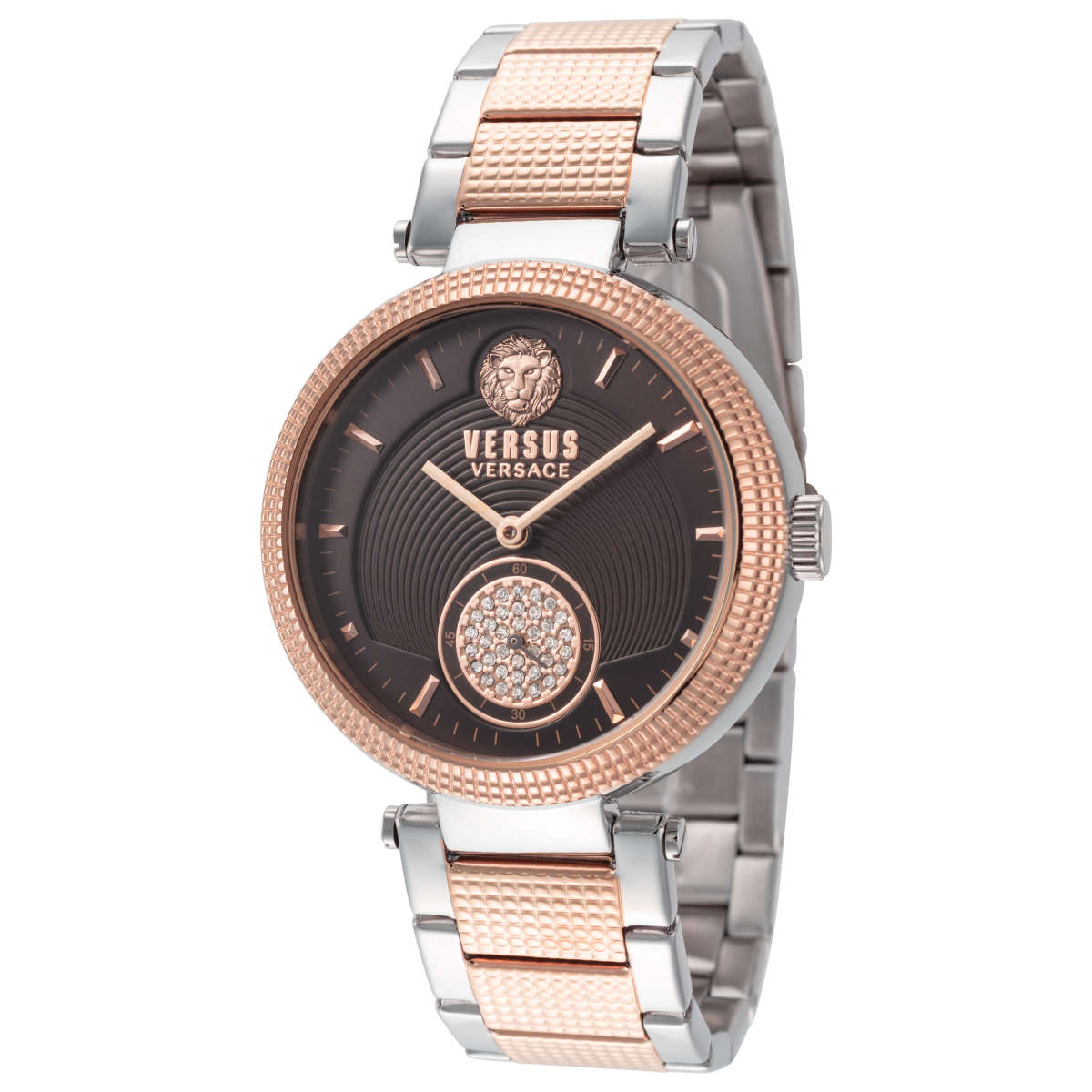 Side view of Versace women's watch
