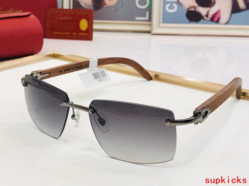Angled view of Cartier unisex sunglasses