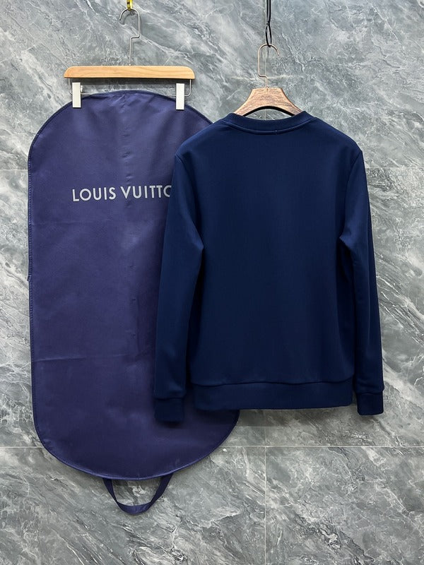 Side profile of Louis Vuitton luxury clothing with tailored silhouette