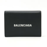 Balenciaga women's wallet Black luxury designer leather