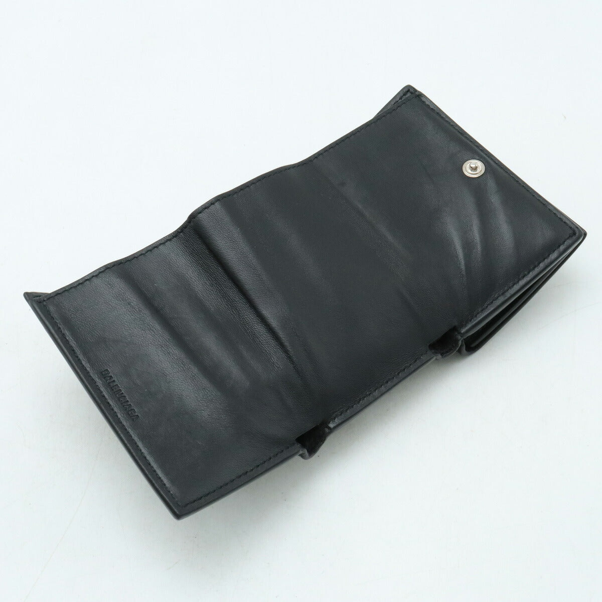 Balenciaga designer wallet leather closeup detail