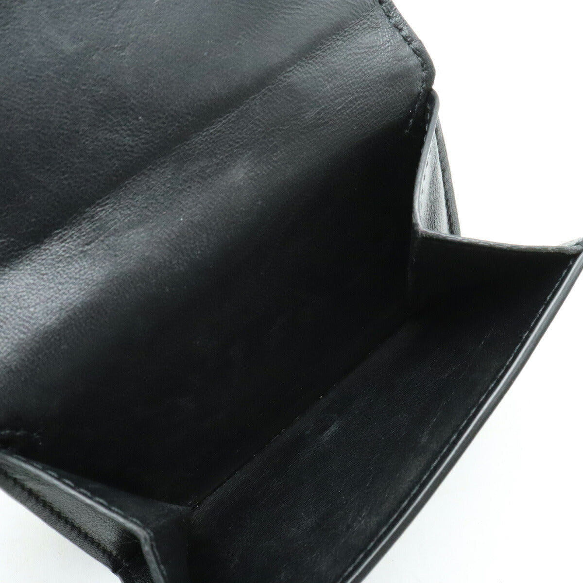 Side view of Balenciaga wallet Black premium designer bag