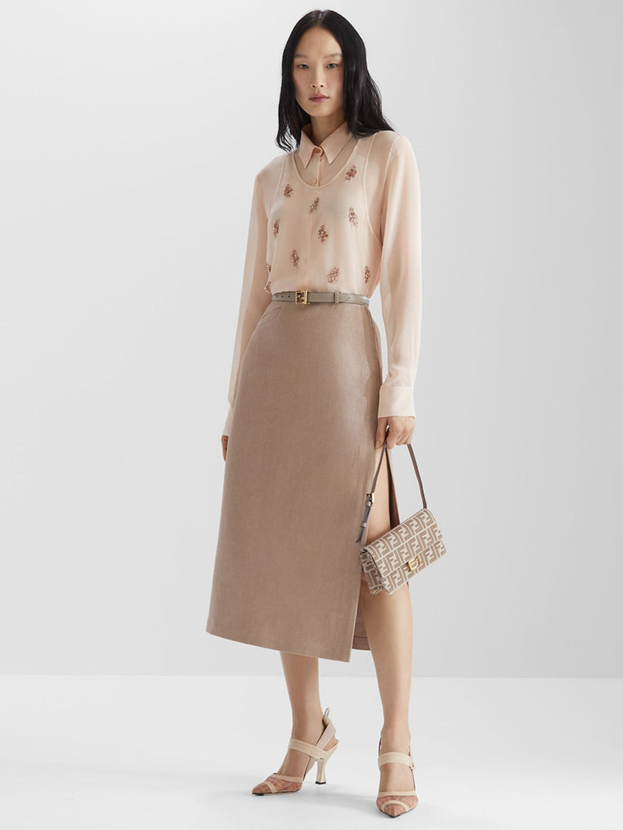 Fendi clothing side profile designer luxury fashion