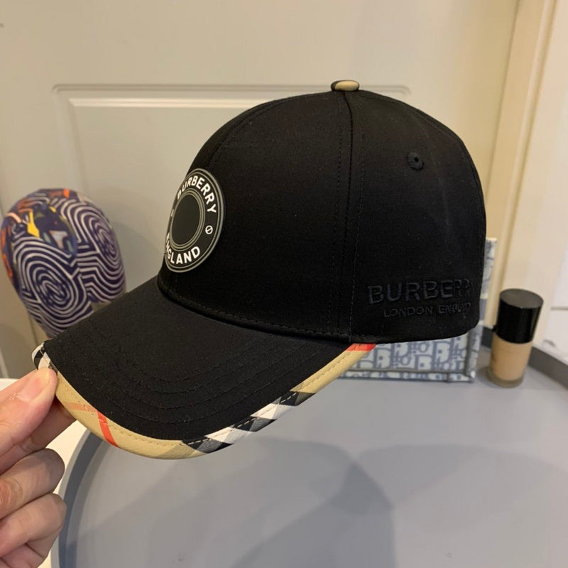 Side view of Burberry unisex cap