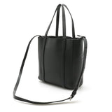 Side view of Balenciaga tote bag Black premium designer bag