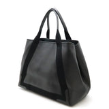 Side view of Balenciaga tote bag Black premium designer bag