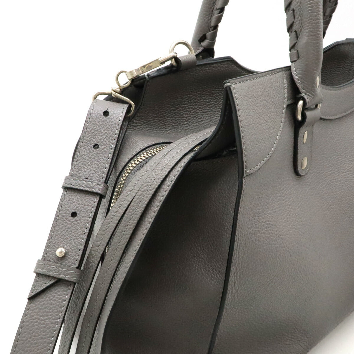 Velvorox elegant leather Luxury Bag angled view