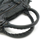 Balenciaga designer handbag leather closeup detail