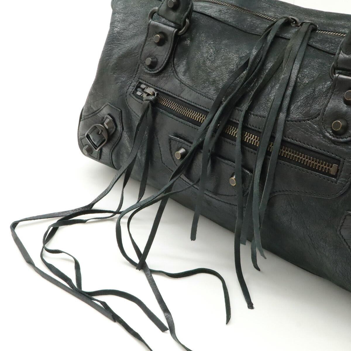Auremorys elegant leather Luxury Bag angled view