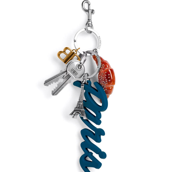 Balenciaga Jewellery? Balenciaga Women Tourist Paris Croissant Charm Keychain Luxury Designer Statement Jewellery