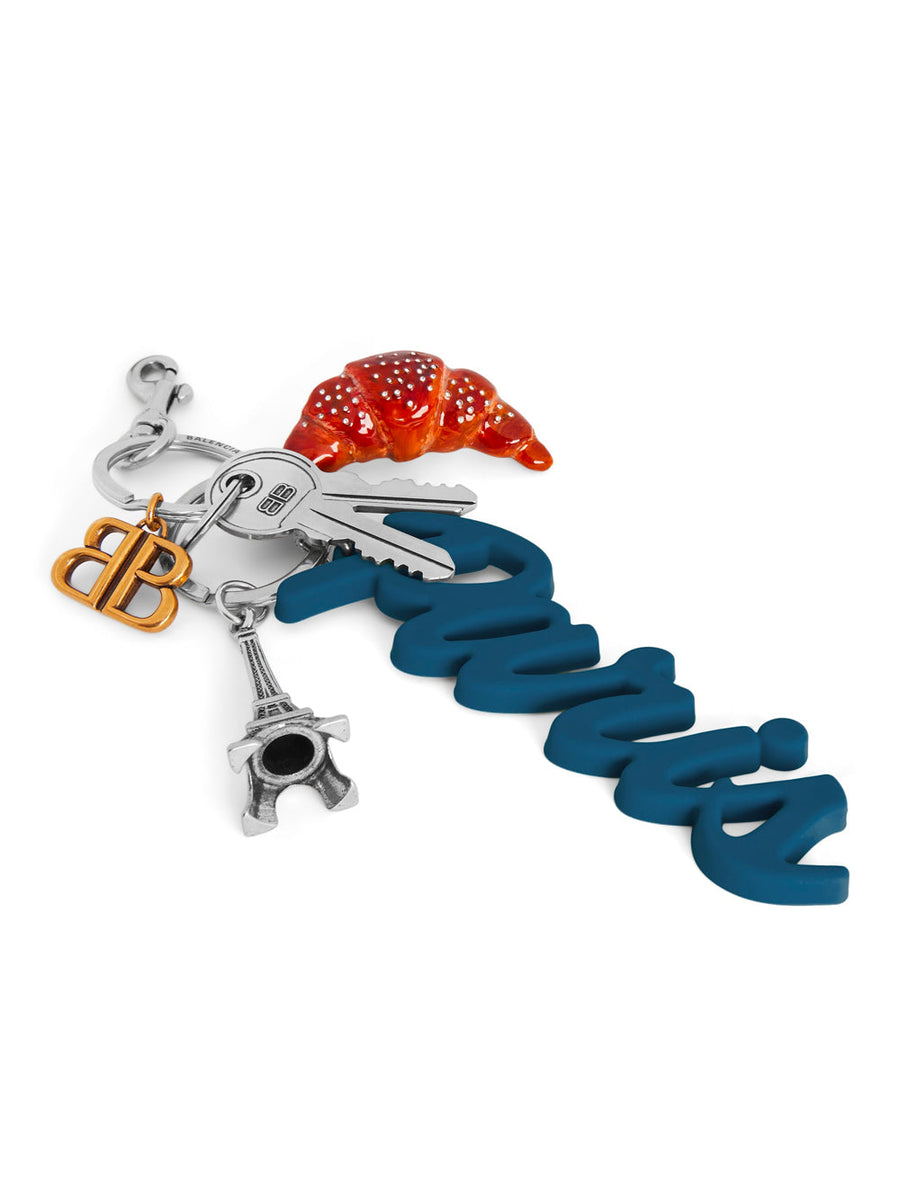 Balenciaga Jewellery? Balenciaga Women Tourist Paris Croissant Charm Keychain Luxury Designer Statement Jewellery
