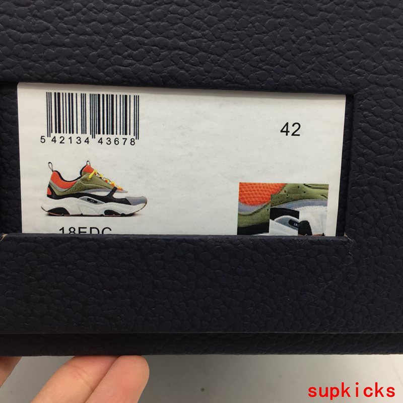Dior shoes Style 054 - logo and branding close-up (alternate angle)