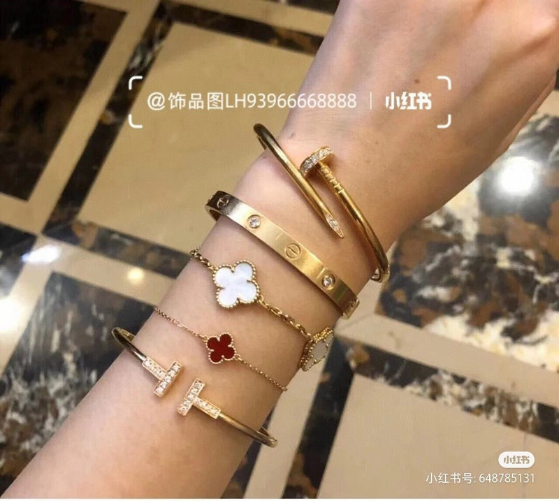 Side view of Cartier unisex jewelry piece