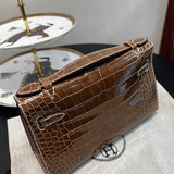 Close-up detail of sleek bag design