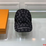 Close-up detail view of Louis Vuitton unisex cap