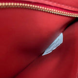 Statement Vegan Leather Handbag - Smooth Faux-Leather Exterior | Women's Statement Accessory #1625 - side angle view (image 2) of designer-inspired handbag