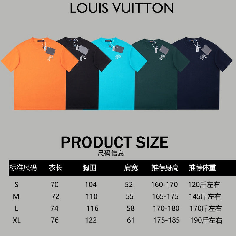Side profile of Louis Vuitton cotton t-shirt with relaxed-fit cut
