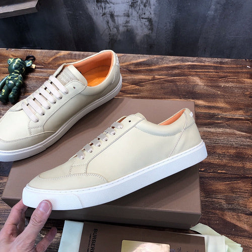 Burberry Tan Classic Ballet Flats - Full Silhouette View