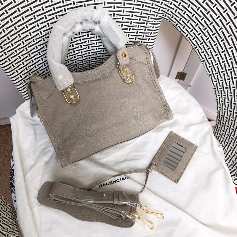 Top view of polished classic women's handbag – women's luxury accessory