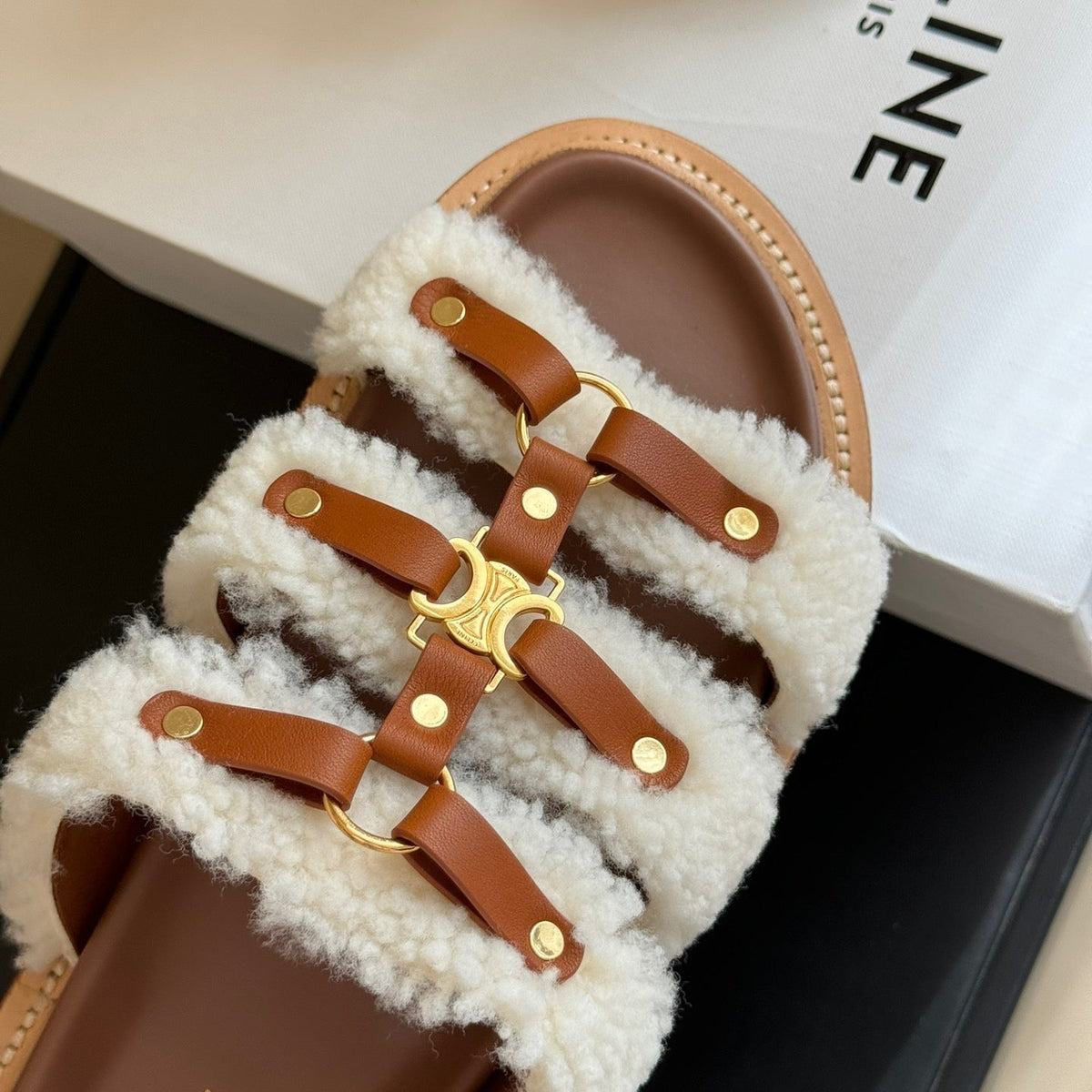 Celine Slides – luxury designer slides at Bellvora