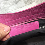 Polished Vegan Leather Handbag - Versatile Everyday Design | Women's Everyday Carry Handbag #969 - texture close-up (image 9) of designer-inspired handbag