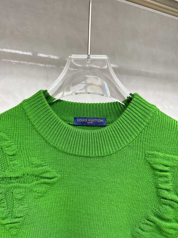 Full styled look of Louis Vuitton luxury clothing with relaxed-fit cut