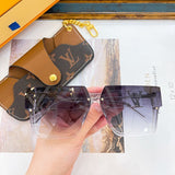 Front view of Louis Vuitton unisex sunglasses