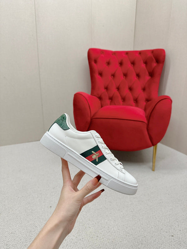 Gucci bold contrast luxury sneakers view 7 breathable knit upper